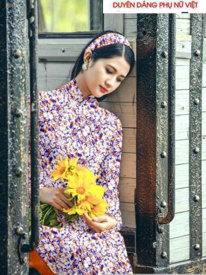 Vải áo dài hoa đều kiểu mới AD T7180 11 1590982613 808 vai ao dai vai ao dai dep ad