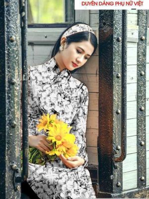 Vải áo dài hoa đều kiểu mới AD T7180 15 1590982614 247 vai ao dai vai ao dai dep ad