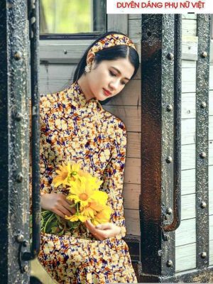 Vải áo dài hoa đều kiểu mới AD T7180 17 1590982615 958 vai ao dai vai ao dai dep ad
