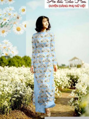 Vải áo dài hoa đều thiết kế 2020 AD T7179 23 1590982733 437 vai ao dai vai ao dai dep ad