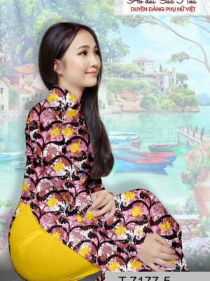 Vải áo dài hoa đều mới ra AD T7177 17 1590983334 525 vai ao dai vai ao dai dep ad
