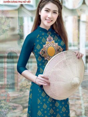 Vải áo dài hoa văn mới ra AD T7176 20 1590983460 577 vai ao dai vai ao dai dep ad