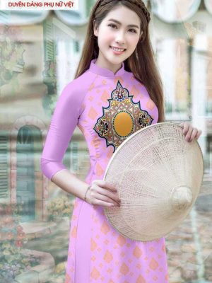 Vải áo dài hoa văn mới ra AD T7176 31 1590983462 391 vai ao dai vai ao dai dep ad