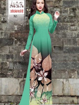 Vải áo dài hình lá kiểu mới AD H102933 31 1591068460 947 vai ao dai vai ao dai dep ad