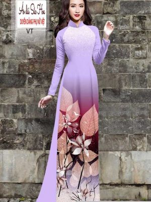 Vải áo dài hình lá kiểu mới AD H102933 38 1591068462 510 vai ao dai vai ao dai dep ad