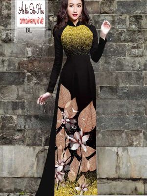Vải áo dài hình lá kiểu mới AD H102933 41 1591068462 586 vai ao dai vai ao dai dep ad