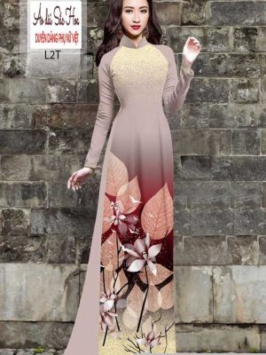 Vải áo dài hình lá kiểu mới AD H102933 56 1591068465 191 vai ao dai vai ao dai dep ad