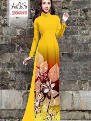 Vải áo dài hình lá kiểu mới AD H102933 57 1591068465 724 vai ao dai vai ao dai dep ad