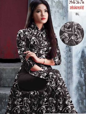 Vải áo dài hoa hồng đều mới ra AD H10504 24 1591068582 749 vai ao dai vai ao dai dep ad
