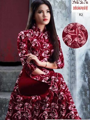 Vải áo dài hoa hồng đều mới ra AD H10504 23 1591068582 970 vai ao dai vai ao dai dep ad