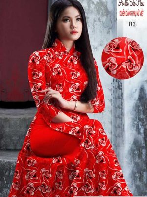 Vải áo dài hoa hồng đều mới ra AD H10504 36 1591068584 188 vai ao dai vai ao dai dep ad