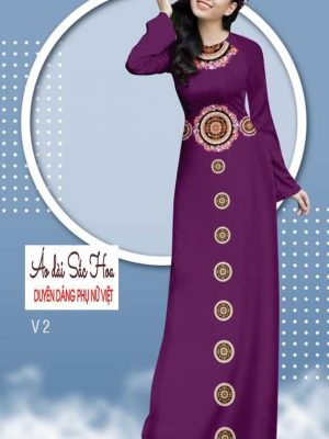 Vải áo dài hoa văn kiểu mới AD H14191 21 1591068938 868 vai ao dai vai ao dai dep ad