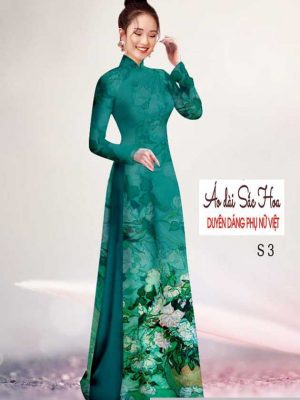 Vải áo dài in hoa 3D mới ra AD H14518 21 1591069065 774 vai ao dai vai ao dai dep ad