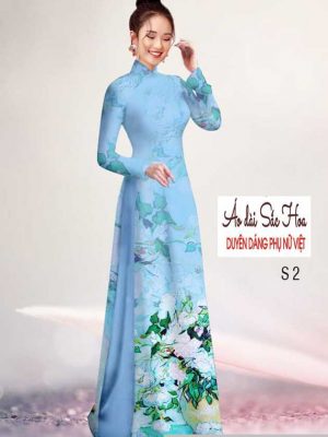 Vải áo dài in hoa 3D mới ra AD H14518 20 1591069065 82 vai ao dai vai ao dai dep ad