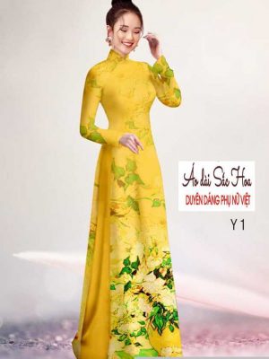Vải áo dài in hoa 3D mới ra AD H14518 28 1591069066 538 vai ao dai vai ao dai dep ad
