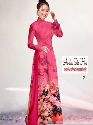Vải áo dài in hoa 3D mới ra AD H14518 34 1591069067 350 vai ao dai vai ao dai dep ad