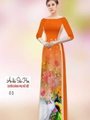 Vải áo dài chim công mới ra AD H14544 25 1591069297 184 vai ao dai vai ao dai dep ad