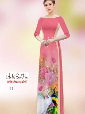 Vải áo dài chim công mới ra AD H14544 24 1591069297 530 vai ao dai vai ao dai dep ad