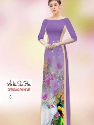 Vải áo dài chim công mới ra AD H14544 30 1591069298 864 vai ao dai vai ao dai dep ad