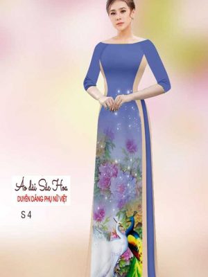 Vải áo dài chim công mới ra AD H14544 35 1591069299 119 vai ao dai vai ao dai dep ad