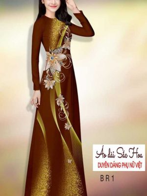 Vải áo dài hoa 3D kiểu mới AD H14484 21 1591069414 418 vai ao dai vai ao dai dep ad