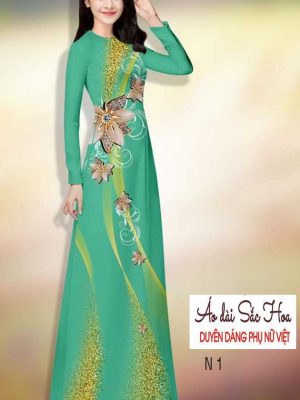 Vải áo dài hoa 3D kiểu mới AD H14484 24 1591069415 176 vai ao dai vai ao dai dep ad