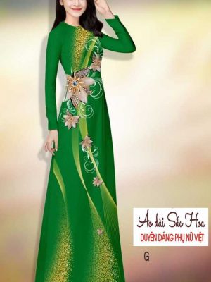 Vải áo dài hoa 3D kiểu mới AD H14484 27 1591069415 182 vai ao dai vai ao dai dep ad