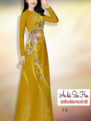 Vải áo dài hoa 3D kiểu mới AD H14484 25 1591069415 623 vai ao dai vai ao dai dep ad