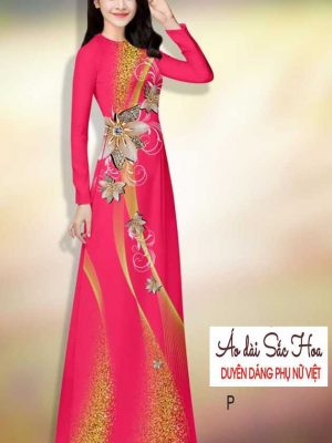 Vải áo dài hoa 3D kiểu mới AD H14484 33 1591069416 6 vai ao dai vai ao dai dep ad