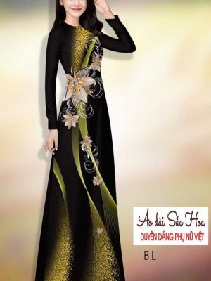 Vải áo dài hoa 3D kiểu mới AD H14484 28 1591069416 757 vai ao dai vai ao dai dep ad