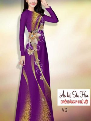 Vải áo dài hoa 3D kiểu mới AD H14484 32 1591069416 868 vai ao dai vai ao dai dep ad