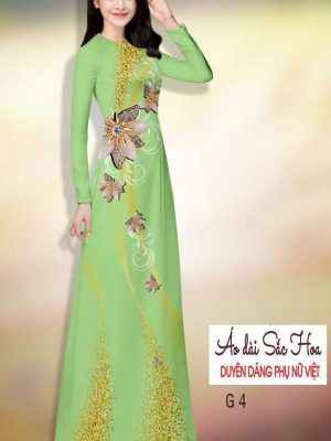Vải áo dài hoa 3D kiểu mới AD H14484 35 1591069417 497 vai ao dai vai ao dai dep ad