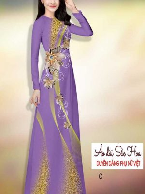 Vải áo dài hoa 3D kiểu mới AD H14484 36 1591069417 932 vai ao dai vai ao dai dep ad