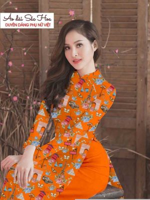 Vải áo dài hoa văn đều mới ra AD T7536 23 1591069717 453 vai ao dai vai ao dai dep ad