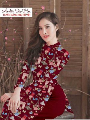Vải áo dài hoa văn đều mới ra AD T7536 28 1591069718 549 vai ao dai vai ao dai dep ad