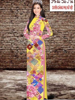 Vải áo dài hoa 3D thiết kế 2020 AD T7534 27 1591069835 432 vai ao dai vai ao dai dep ad