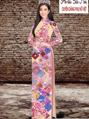 Vải áo dài hoa 3D thiết kế 2020 AD T7534 30 1591069836 285 vai ao dai vai ao dai dep ad