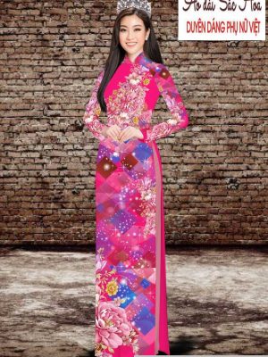 Vải áo dài hoa 3D thiết kế 2020 AD T7534 37 1591069837 211 vai ao dai vai ao dai dep ad