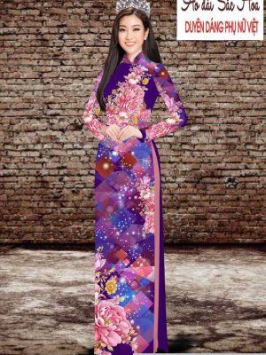 Vải áo dài hoa 3D thiết kế 2020 AD T7534 34 1591069837 406 vai ao dai vai ao dai dep ad