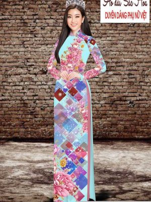 Vải áo dài hoa 3D thiết kế 2020 AD T7534 38 1591069837 65 vai ao dai vai ao dai dep ad