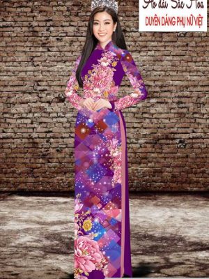 Vải áo dài hoa 3D thiết kế 2020 AD T7534 33 1591069837 765 vai ao dai vai ao dai dep ad