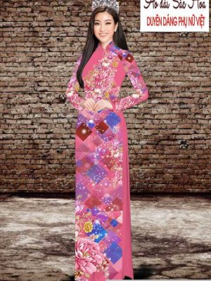 Vải áo dài hoa 3D thiết kế 2020 AD T7534 41 1591069838 205 vai ao dai vai ao dai dep ad