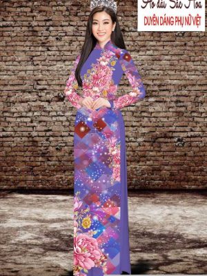 Vải áo dài hoa 3D thiết kế 2020 AD T7534 43 1591069838 429 vai ao dai vai ao dai dep ad