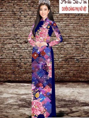 Vải áo dài hoa 3D thiết kế 2020 AD T7534 42 1591069838 507 vai ao dai vai ao dai dep ad