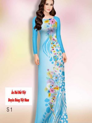 Vải áo dài hoa in 3D mới ra AD H14481 35 1591150774 372 vai ao dai vai ao dai dep ad
