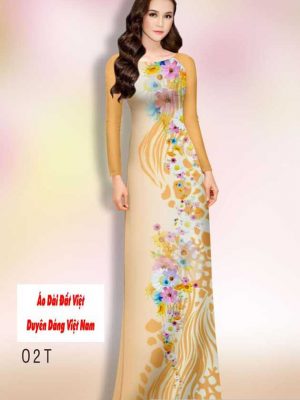 Vải áo dài hoa in 3D mới ra AD H14481 30 1591150774 699 vai ao dai vai ao dai dep ad