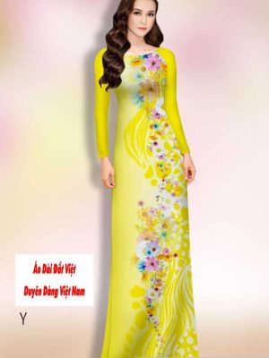 Vải áo dài hoa in 3D mới ra AD H14481 36 1591150775 268 vai ao dai vai ao dai dep ad