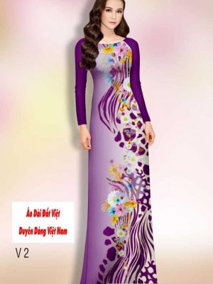 Vải áo dài hoa in 3D mới ra AD H14481 37 1591150775 896 vai ao dai vai ao dai dep ad
