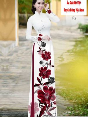 Vải áo dài hoa 3D kiểu mới AD H10605 22 1591150874 226 vai ao dai vai ao dai dep ad
