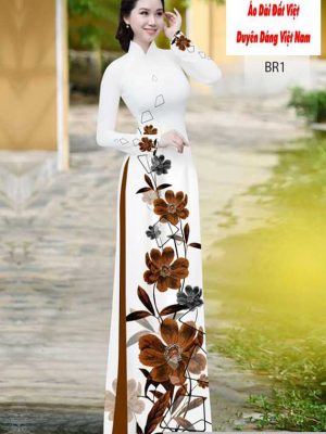 Vải áo dài hoa 3D kiểu mới AD H10605 29 1591150875 33 vai ao dai vai ao dai dep ad